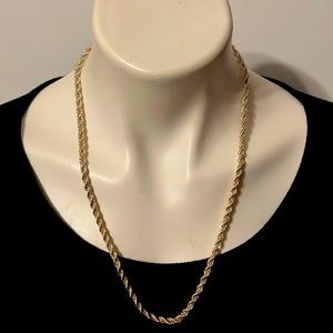 Tiffany & Co gold and silver rope chain